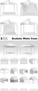 Vectors - Realistic White Tents