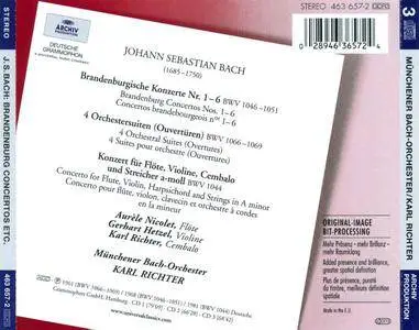 Munchner Bach Orchester, Karl Richter - J.S.Bach: Brandenburg Concertos; Orchestral Suites; Triple Concerto (2002) 3CDs
