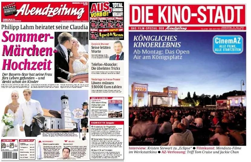 Abendzeitung München vom 15. Juli 2010
