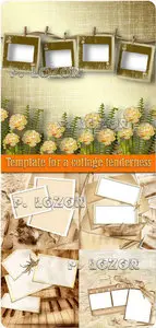 Template for a collage tenderness