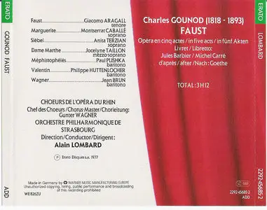 Gounod  -  Faust  (  Alain Lombard )  [ CD 1991 ] Re-Up