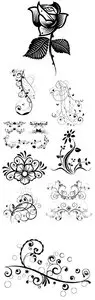 Vector Flowers Floral Tattoo Woman
