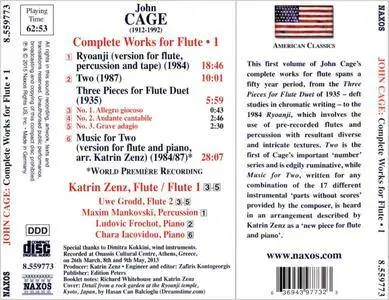 Katrin Zenz - John Cage: Complete Works for Flute, Vol. 1 (2015)