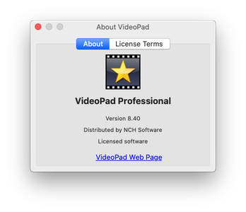 VideoPad Professional 8.40 macOS