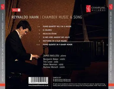 James Baillieu - Reynaldo Hahn: Chamber Music & Song, Vol. 1 (2018)