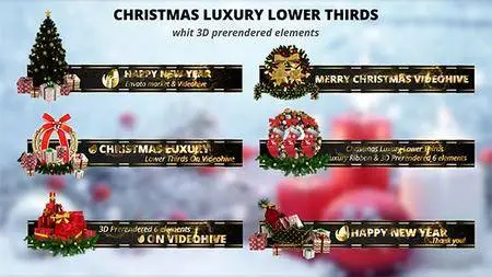 Christmas Luxury Lower Thirds - Project for After Effects (VideoHive)