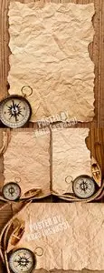 Old paper & compass
