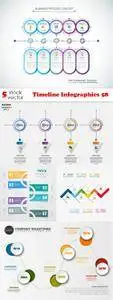 Vectors - Timeline Infographics 58