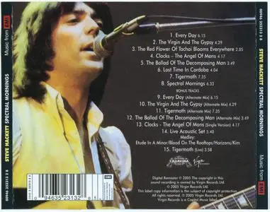 Steve Hackett - Spectral Mornings (1979) [2005, Remastered] Repost