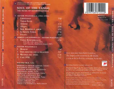 Yo-Yo Ma - Soul of the Tango: The Music of Astor Piazzolla (1997)