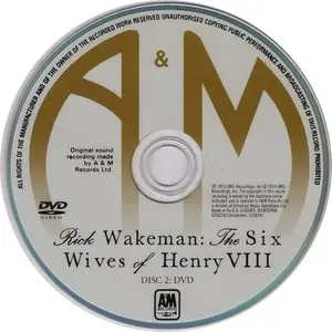 Rick Wakeman - The Six Wives Of Henry VIII (1973) {2014, Deluxe Edition} CD/DVD