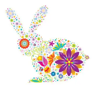 Vector rabbit pattern 2