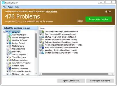Glary Registry Repair 5.0.1.85 Multilingual