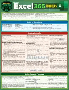 Microsoft Excel 365 Formulas (Quick Study Computer)