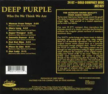 Deep Purple - Who Do We Think We Are (1973) [Audio Fidelity, AFZ 027]