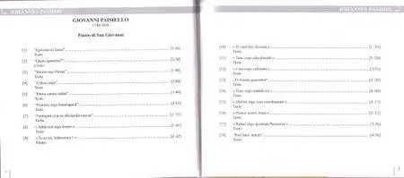Paisiello - Passio di San Giovanni (L'Arte del Mondo, Ehrhardt) (2009)
