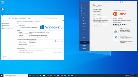 Windows 10 Pro 19H1 1903 Build 18362.357 + Office Professional Plus 2019 Integrated