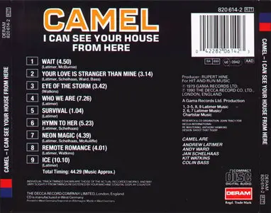 Camel - I Can See Your House From Here (1979) [Deram 820 614-2] Re-up