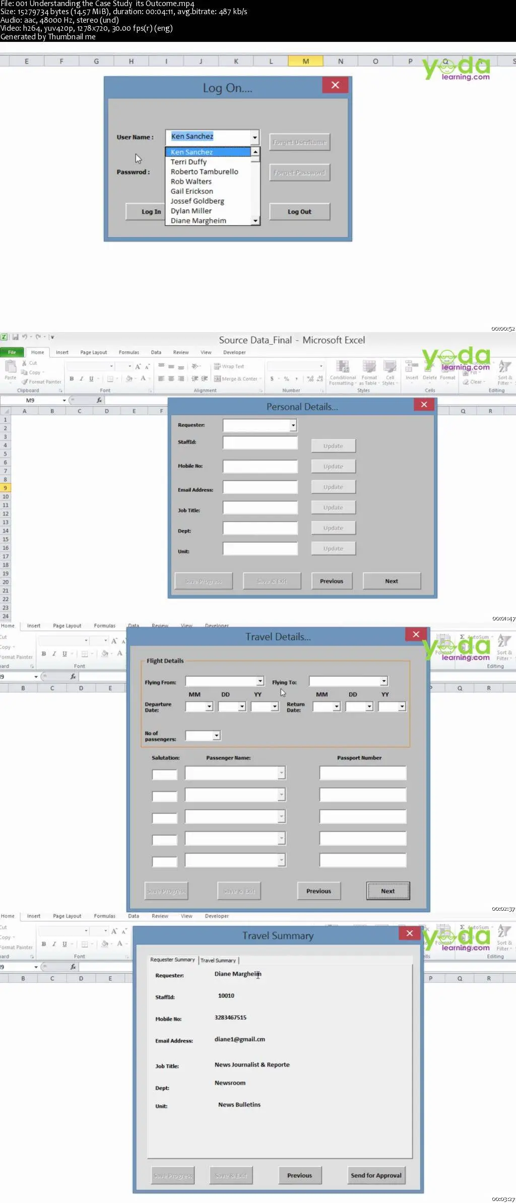 search form with vba in excel 2016