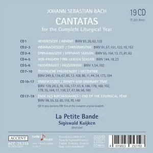 Sigiswald Kuijken, La Petite Bande - Johann Sebastian Bach: The Complete Liturgical Year in 64 Cantatas [19 CDs] (2017)