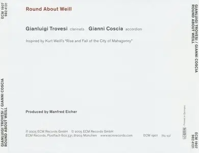 Gianluigi Trovesi / Gianni Coscia - Round About Weill (2005) {ECM 1907}