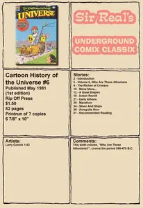 Cartoon History of the Universe 06 (1st Edition) (1981) (Rip Off Press) (Sir Real