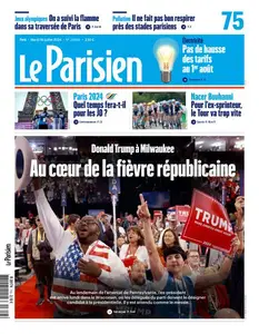 Le Parisien du Mardi 16 Juillet 2024