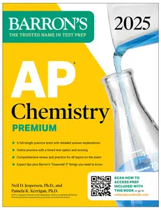 AP Chemistry Premium 2025: 6 Practice Tests + Comprehensive Review + Online Practice (Barron's AP)