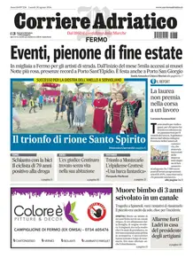 Corriere Adriatico Fermo - 26 Agosto 2024