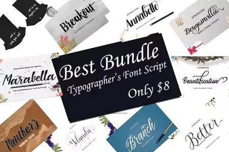 Best Fonts Bundle - 9 Premium Fonts