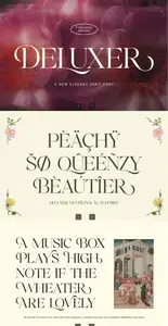 EE - Deluxer - Elegant Modern Serif Typeface  RULTQVS