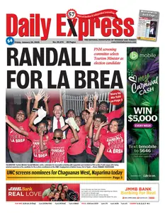 Trinidad & Tobago Daily Express - 24 January 2025