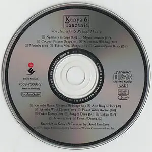 VA - Kenya & Tanzania: Witchcraft & Ritual Music (1975, 1991 CD reissue, Elektra Nonsuch # 7559-720666-2)
