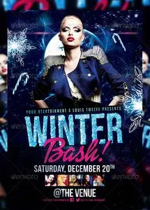 GraphicRiver Winter Bash 2 | Flyer + FB Cover