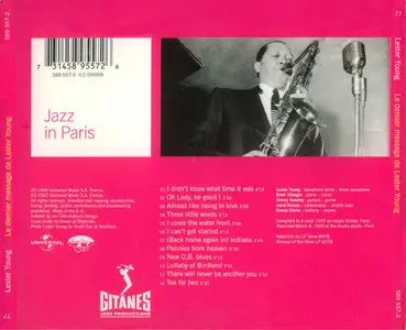 Lester Young – Le Dernier Message De Lester Young – Jazz In Paris (1959)(Gitanes–24-Bit Remaster)