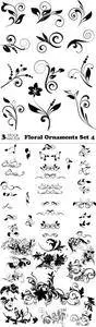 Vectors - Floral Ornaments Set 4