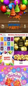 Vectors - Birthday Backgrounds 45