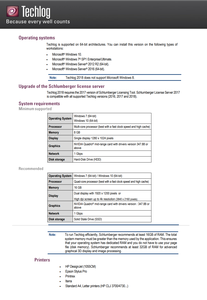 Schlumberger Techlog 2018.1 revision 22098