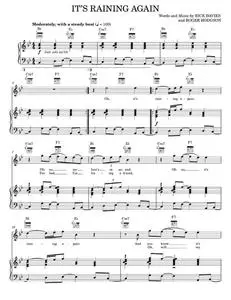It's Raining Again - Supertramp (Piano-Vocal-Guitar)