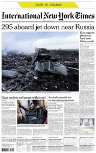 International New York Times - Friday 18 July 2014
