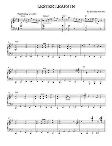 Lester Leaps In - Count Basie (Piano Solo)