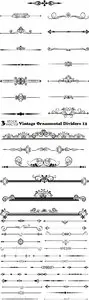 Vectors - Vintage Ornamental Dividers 12