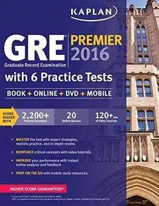 Kaplan GRE Premier 2016 with 6 Practice Tests (Repost)