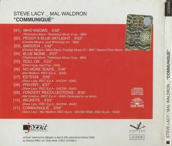 Steve Lacy and Mal Waldron - Communique (1994) {Soul Note--Jazzit JCD06 rel 2004}