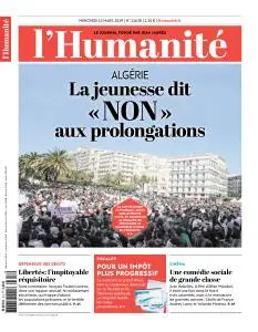 L'Humanite du Mercredi 13 Mars 2019