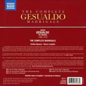 Marco Longhini, Delitiæ Musicæ - Carlo Gesualdo: The Complete Madrigals [7CDs] (2013)
