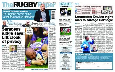 The Rugby Paper – January 12, 2020