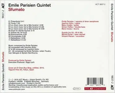 Emile Parisien Quintet With Joachim Kuhn - Sfumato (2016)