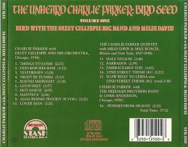 Charlie Parker with Dizzy Gillespie & Miles Davis - Bird Seed (1995) {Stash STB-2500 rec 1948-1950}