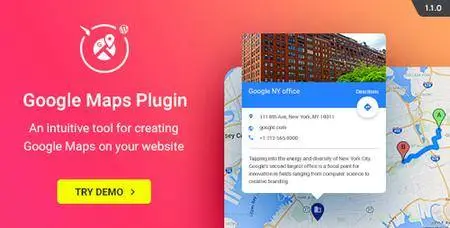 CodeCanyon - WP Google Maps v1.1.0 - Map Plugin for WordPress - 20574814